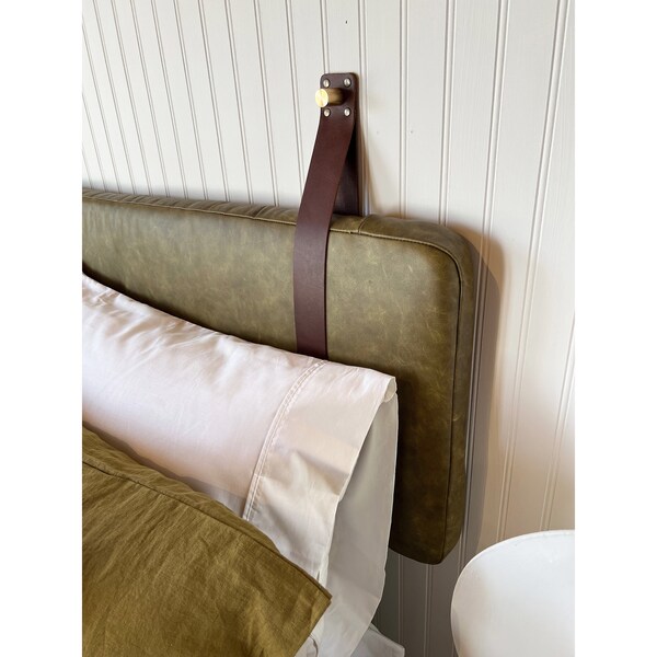 Leather Headboard Etsy