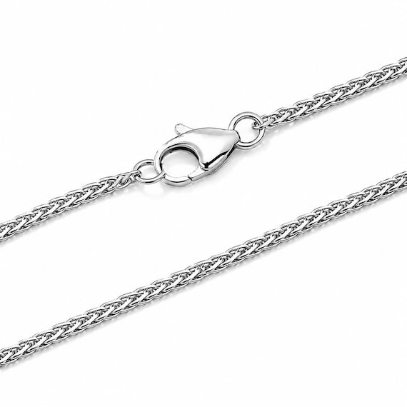 PT950 Platinum Woven Wheat Chain Necklace | 1.2mm Minimalist Platinum Chain | Signature Everyday Layer | Made‑To‑Order