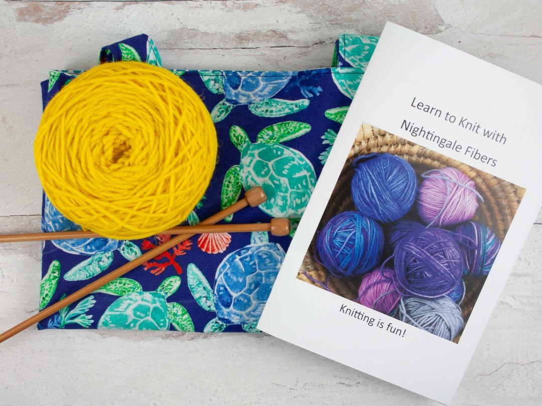 Learn to Knit Kit for Kids Etsy