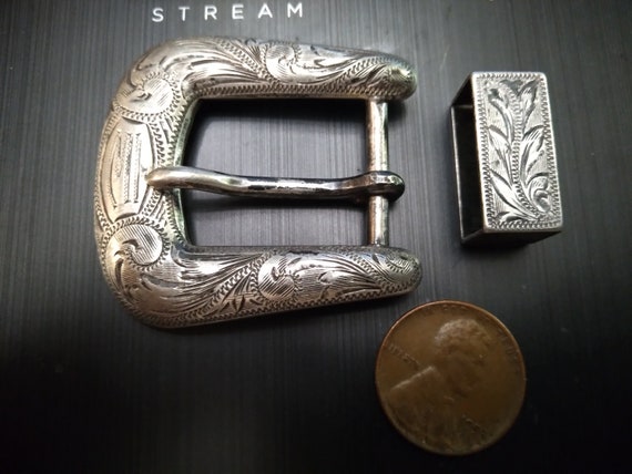 McCabe Silversmiths Sterling Belt Buckle with Kee… - image 1
