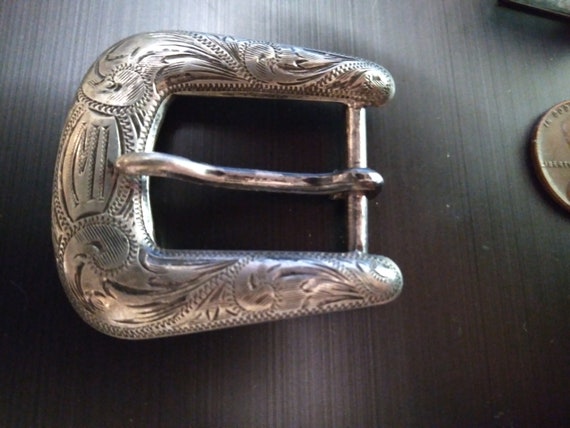 McCabe Silversmiths Sterling Belt Buckle with Kee… - image 3