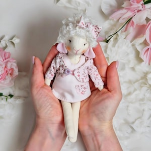 Adorable Lamb Sewing Pattern - DIY 8” Plush Doll with Outfits - PDF Tutorial for Handmade Sheep Toy