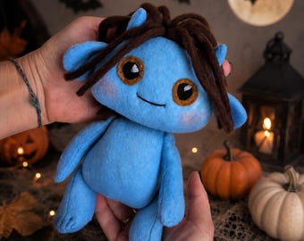 Felt Monster Sewing Pattern: 8" Plush Toy DIY (PDF Pattern)