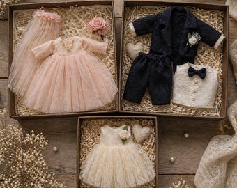 Mouse Wedding Outfit Sewing Pattern PDF, Doll Clothes for 15cm Toys (Bride Groom)