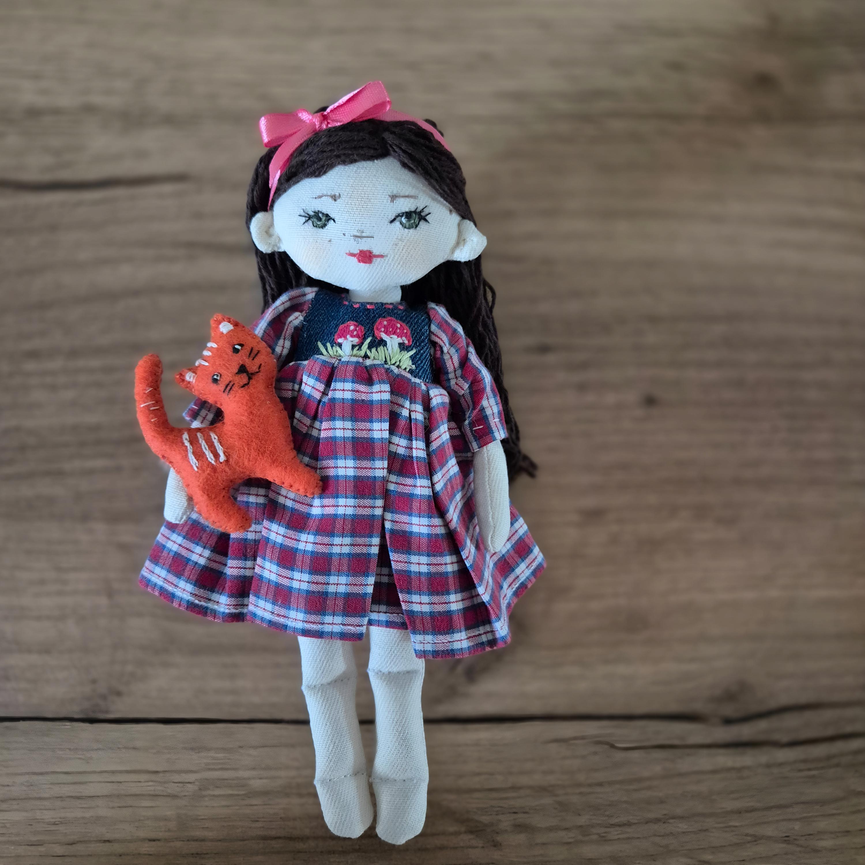 Mini Rag Doll Mini Rag Doll Sewing Pattern – 7.5