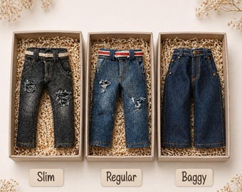 Doll Jeans Pattern: 10-Inch Doll Clothes, Three Styles (Digital Download)