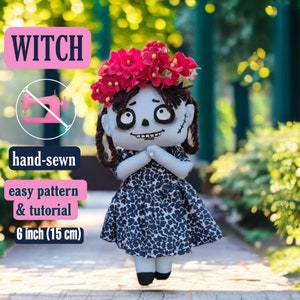 6-Inch Voodoo Witch Doll Hand-Sewn Pattern & Tutorial – No Sewing Machine Required