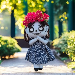 Witch Rag Doll PDF Pattern: 6-Inch Doll with Dress & Hat