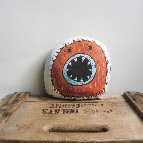 Items similar to The Letter O small Monsterbet Pillow on Etsy