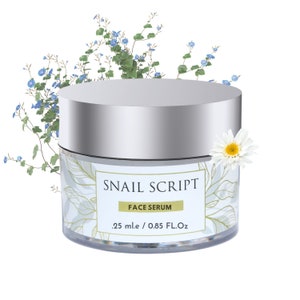 snail script face serum snail mucin for dewy skin anti aging face serum for hydration brighter concentrate face serum acne face serum