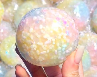 ¡Mochi Arcoíris! Mochi de arroz glutinoso, bola hecha a mano con textura de grano de arroz pegajoso, suave y medianamente firme.
