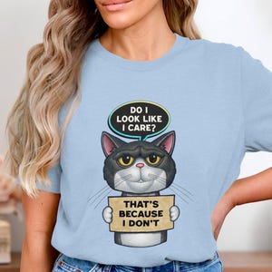 Funny Cat Meme T-Shirt: Sarcastic Kitten Design