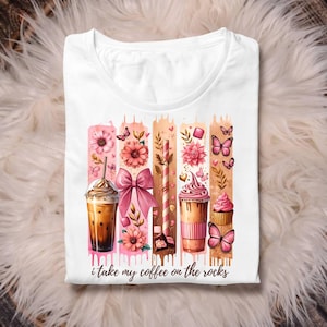 Coquette Coffee Lover Svg Png Sublimation Design Instant Digital Download Cute Graphics Glass Jar Design Tshirt Design DTF Design UVDTF