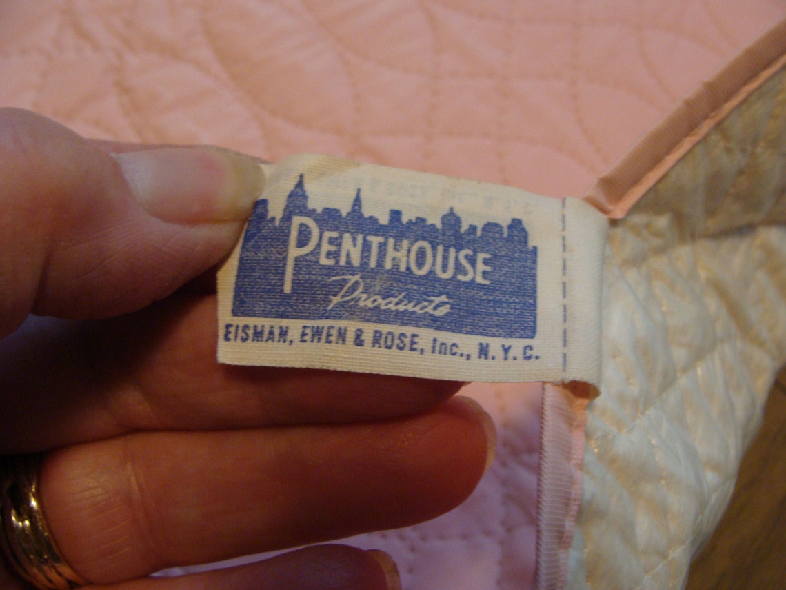 Vintage Pink Quilted Vinyl Card Table Cloth Cover Hollyhocks Floral