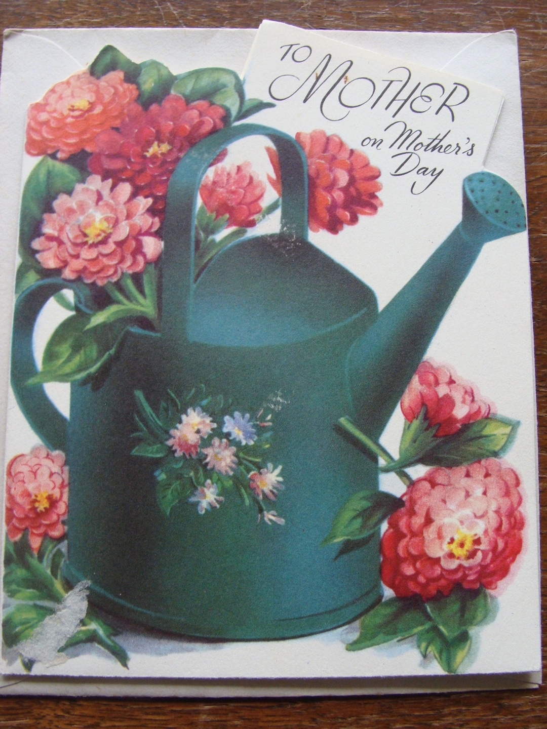 Card-tiques Vintage Mothers Day Card by Ruth Jeaneret Watering Can ...