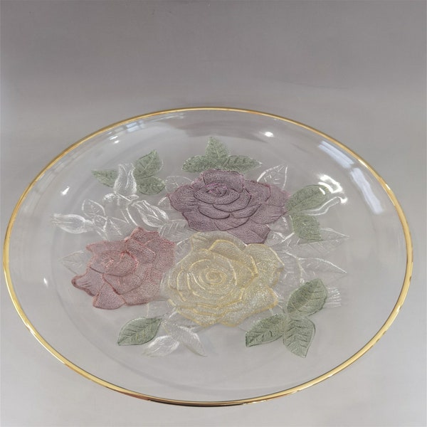 Handcrafted Ceramic Glass Dinner Plate Artisanal Ceramic Glass Serving Plate Elegant Ceramic Glass Dinnerware Set