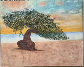 Dancing tree!Watercolor painting