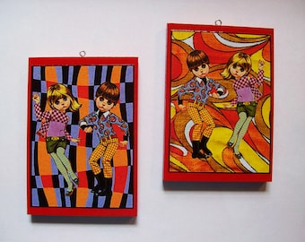 Lee Keane “Go-Go” Big Eyes　レトロ　1960年代 Big Eye Paintings by Keane | VINTAGE 60s Art Print Keane Lee