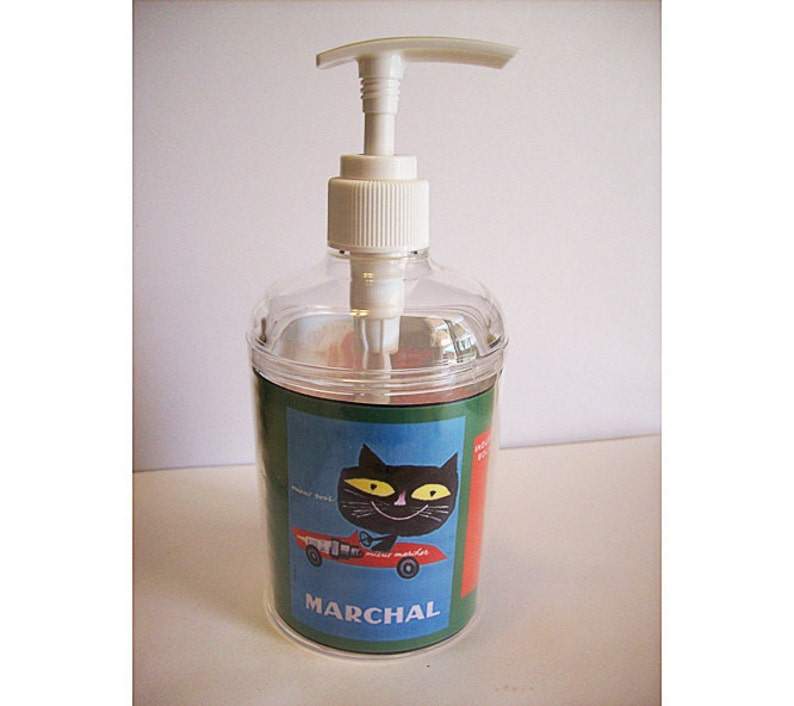 Black Cat Soap Dispenser Retro Vintage 1950s Rockabilly Etsy