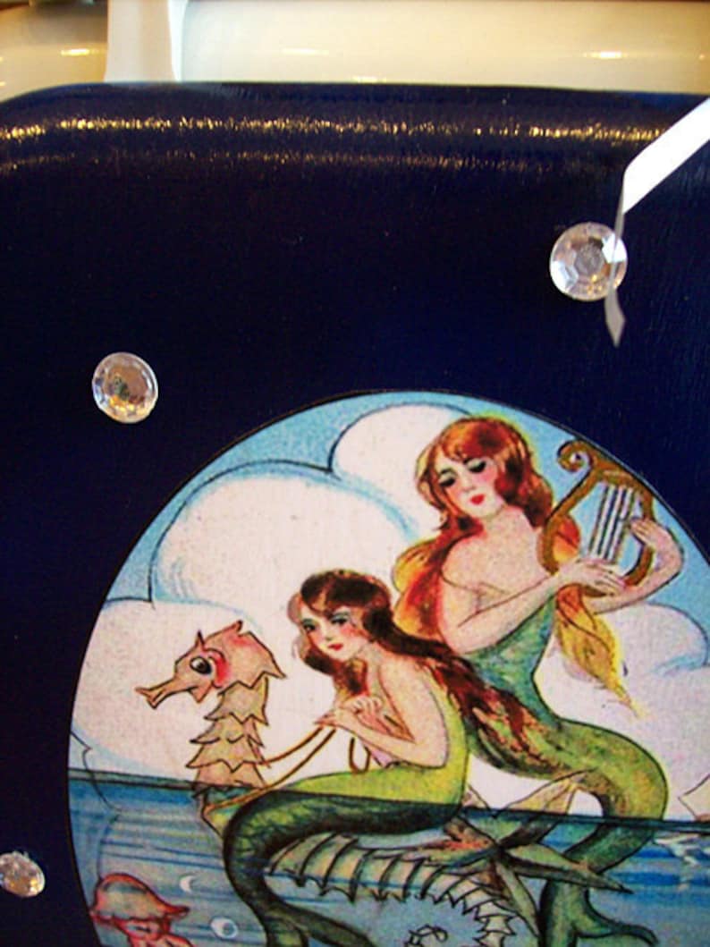 Mermaid toilet seat retro 1950s vintage pin up rockabilly bathroom image 4