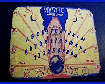 Spirit board mouse pad retro vintage 1920s steampunk cosmic ghost mystic board kitsch