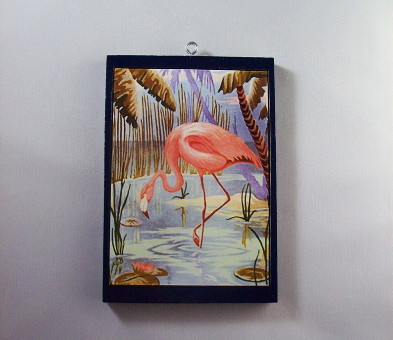 retro paint by number print 1950s 1960s era vintage style