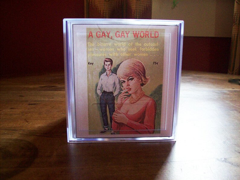 Lesbian Pulp Tissue Box Cover Retro Vintage Pin up Girl Etsy