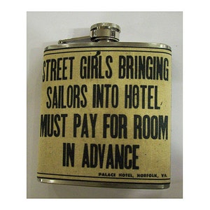 street girls and sailors flask retro vintage pin up rockabilly sleaze image 1