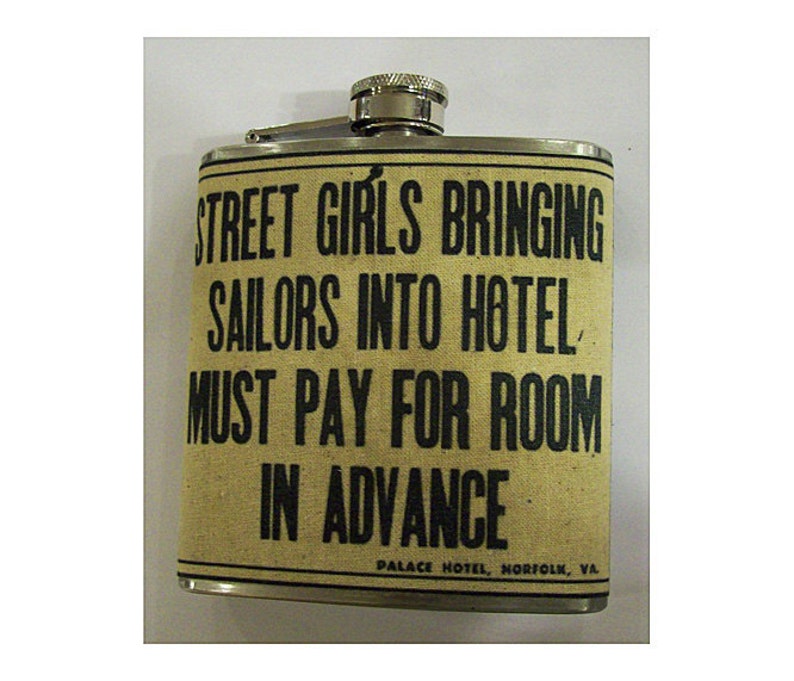 street girls and sailors flask retro vintage pin up rockabilly sleaze image 1