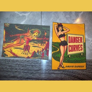 pin up girl patch set retro vintage 1950s rockabilly outer space kitsch sew on patch