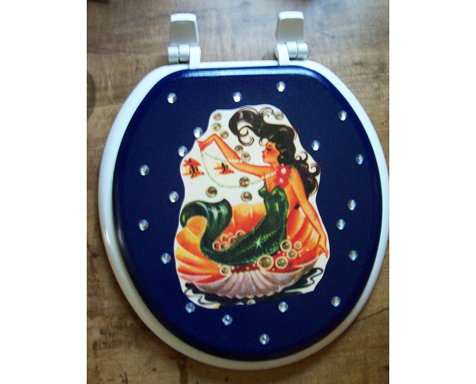 Mermaid Toilet Seat Retro 1950s Vintage Pin up Rockabilly Bathroom Etsy