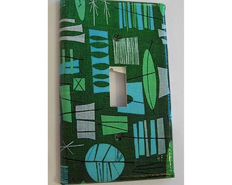 mid century switch plate vintage atomic era retro 1950s rockabilly light switch kitsch