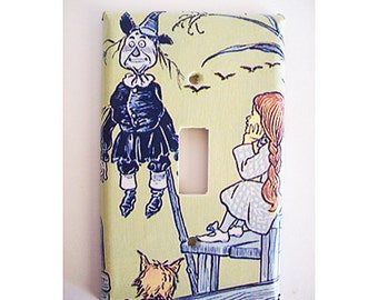 Wizard of Oz switch plate cover retro vintage fairy tale wall decor kitsch