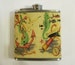 retro nautical flask vintage 1950s rockabilly seahorse anchor tattoo flash kitsch