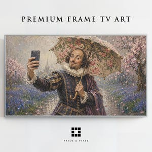Shakespeare Selfie Marco Primavera TV Arte, Paraguas Floral Samsung Modo Arte Descargar