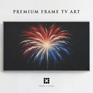 Samsung Frame TV Art - Patriotic Fireworks: Vibrant Celebration Art