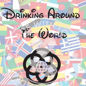 EPCOT Drink Around the World-paspoort: afdrukbaar koord (digitale download)