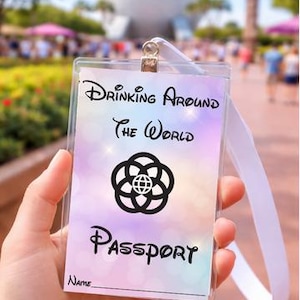 EPCOT Getränkepass | Trinken auf der ganzen Welt | Druckbare Karte (Digitaler Download)