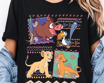 Retro 90s Disney Lion King Simba And Timon Shirt