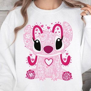 Angel Shirt, Stitch Angel Shirt, Stitch and Angel Party Shirt, Kids Disneyland Sweatshirt, Disneyworld Sweatshirt, Stitch Lilo Sweatshirt