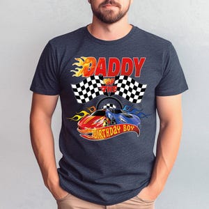 Birthday Boy Fire Race Wheel Custom Family Birthday Theme Shirts image 4
