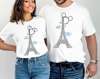 Disneyland Paris T-Shirt, Eiffel Tower Mickey & Minnie