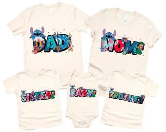 Stitch Birthday Shirt, Disney Family Trip Shirt, Birthdaygirls, Birthdayboy, Lilo and Stitch Family Shirts, Stitch Family Birthday Shirts