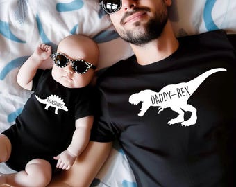 Daddy Rex Saurus Matching Shirts, Father's Day Gift
