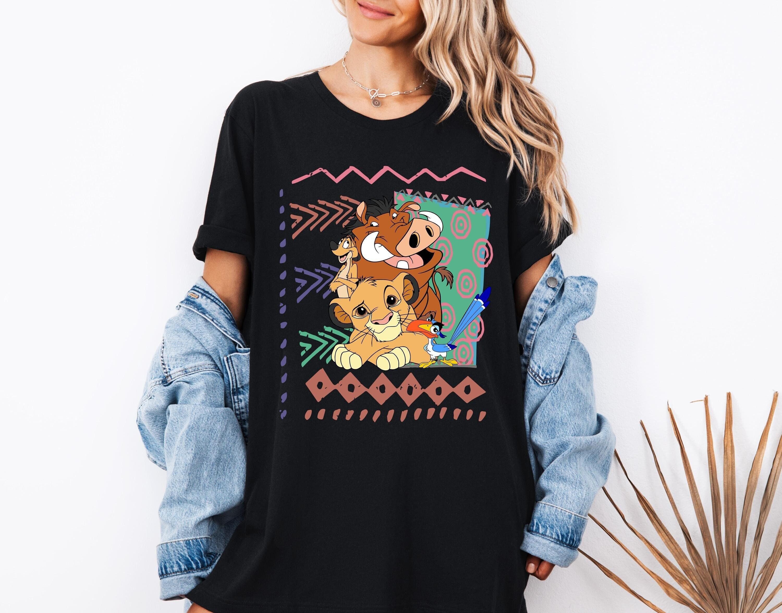 Retro 90s Disney Lion King Vintage Shirts, Simba Timon Pumbaa 