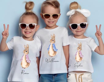 Personalized Peter Rabbit Kids Shirt | Custom Easter Tee
