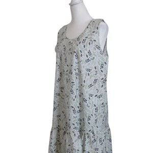 Ladies small medium cotton slip dress with ruffled hemline - Final SAle