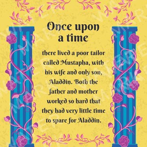 Fairytale Poster - Arabian Nights - One Thousand and One Nights - Printable - Downloadable - DIY