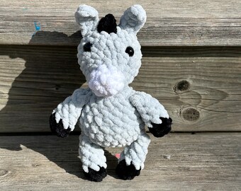 Mini Donkey Amigurumi Crochet Pattern - Farm Animal Plush (PDF Pattern)
