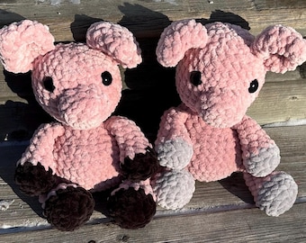 Gehaakt varkenspatroon normale grootte – amigurumi boerderijdieren pdf | Geschikt voor beginners